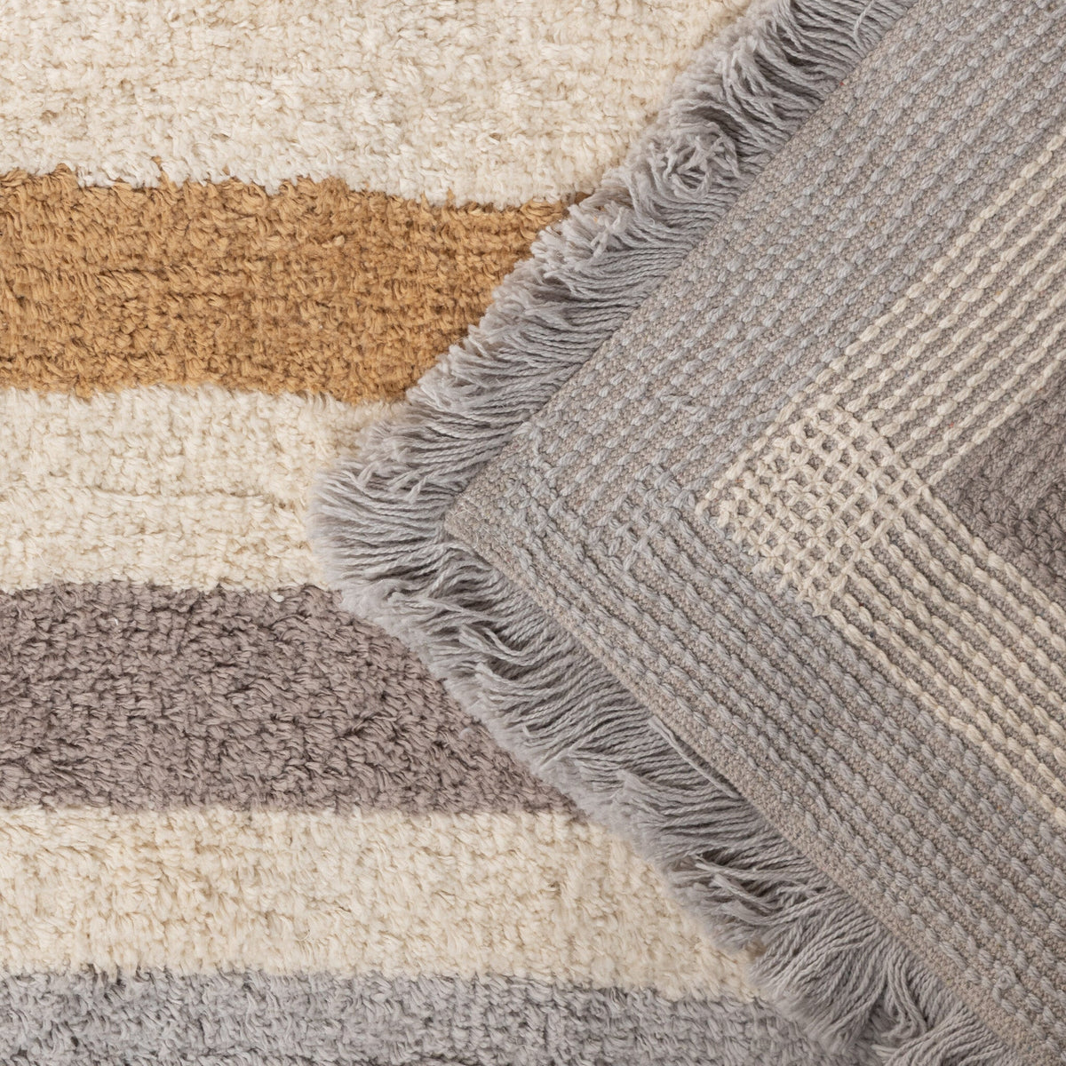 Washable children's rug - Milo Grey 