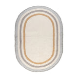 Oval washable children's rug - Milo Grey