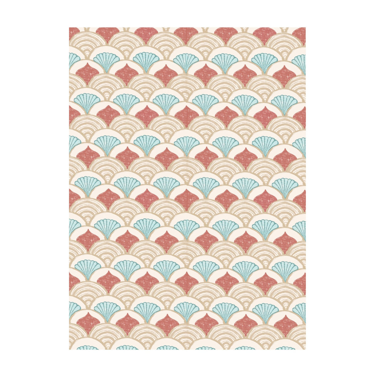 Outdoor Rug - Oasis Shell Blue/Red