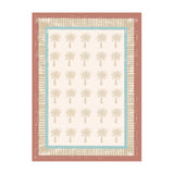 Outdoor Rug - Oasis Palm Blue/Red