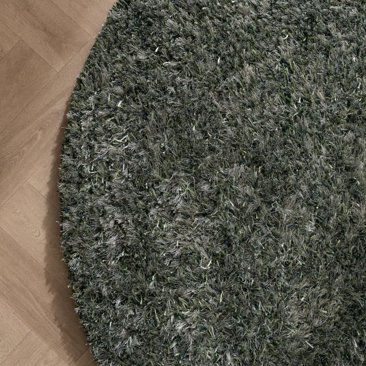 Round Shaggy Rug - Grace Green