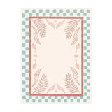 Outdoor Rug - Oasis Leaves Blue/Red