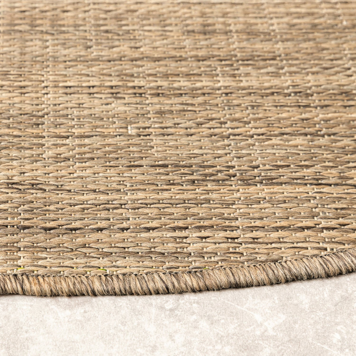 Round Outdoor Rug - Malta Melange Natural