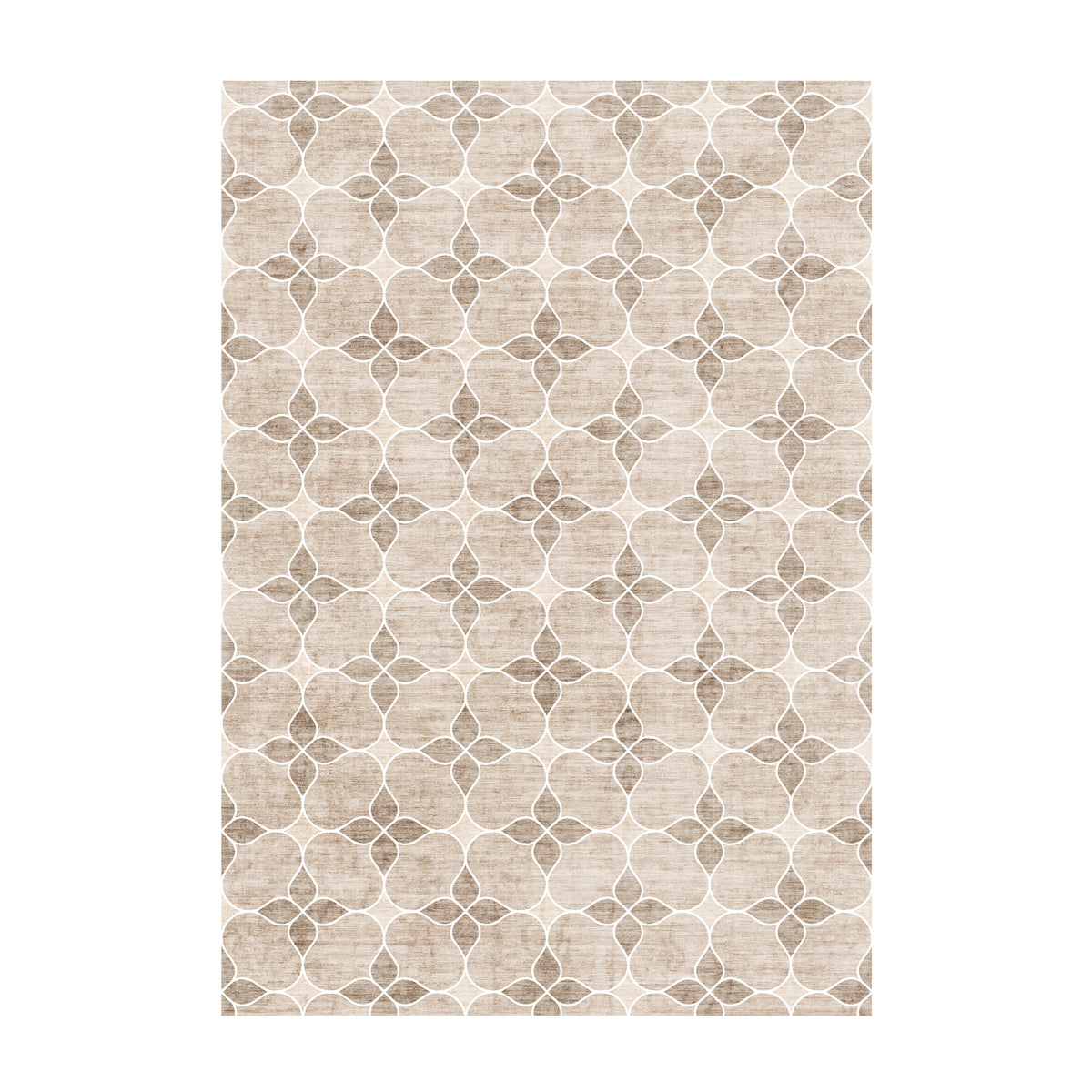 Geometric outdoor rug – Mosaic Dot Cream