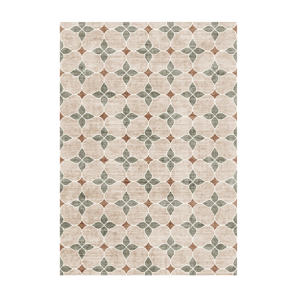 Geometryczny dywan zewnętrzny - Mosaic Dot Zielony