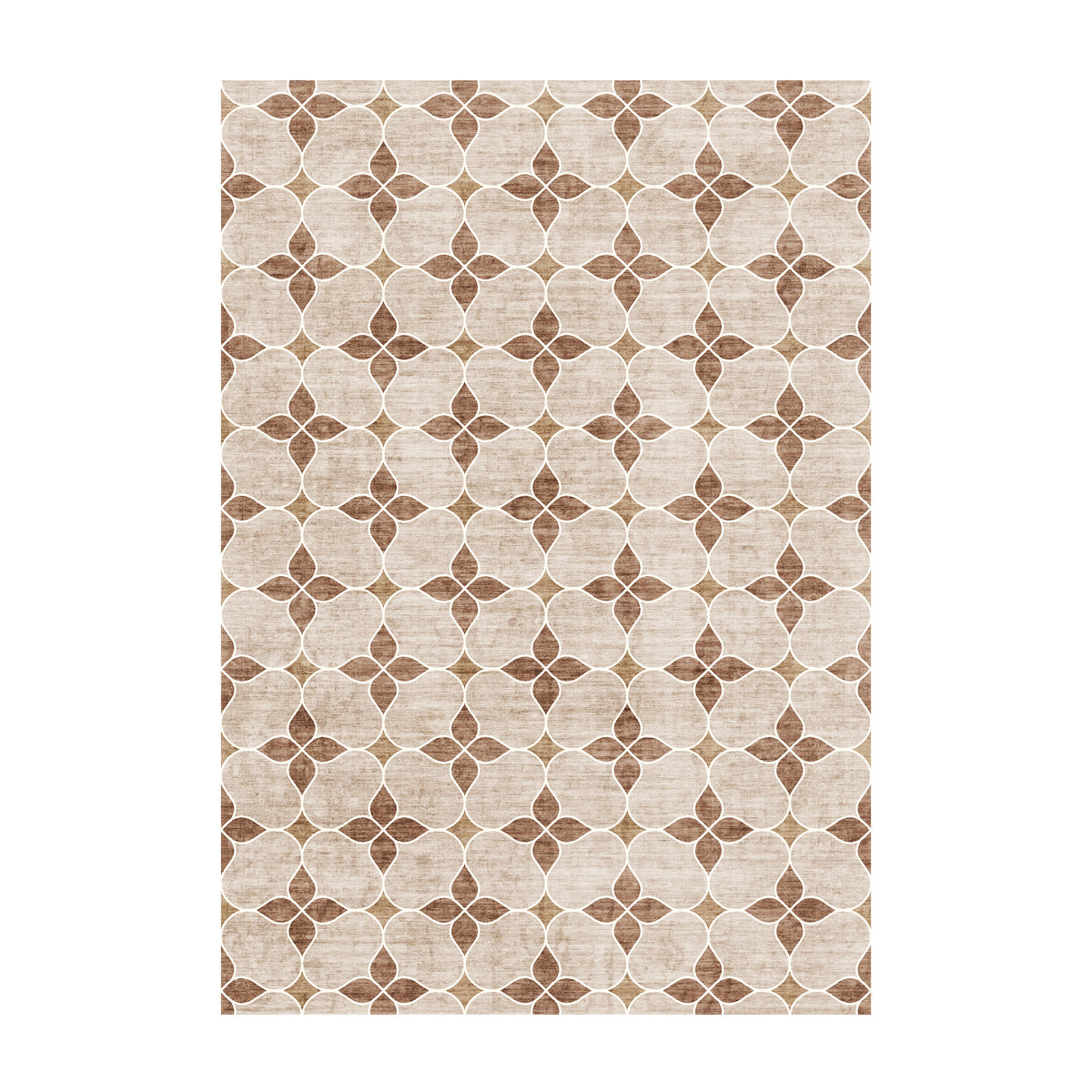 Geometric outdoor rug – Mosaic Dot Terracotta