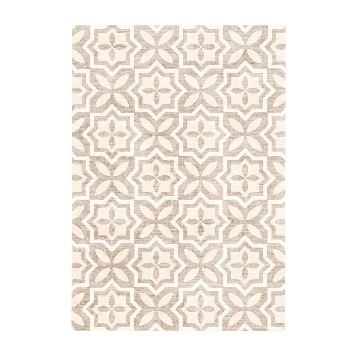 Geometric outdoor rug – Mosaic Medina Cream