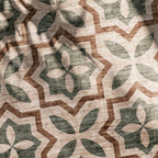 Geometric outdoor rug – Mosaic Medina Green
