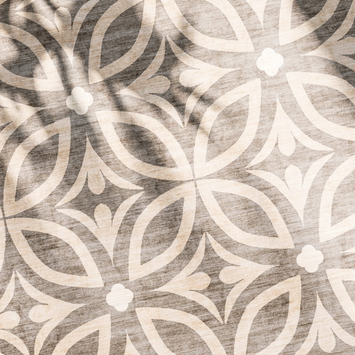 Geometric outdoor rug – Mosaic Petal Cream
