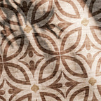 Geometryczny dywan zewnętrzny - Mosaic Petal Terakota
