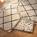 High Pile Rug - Grand Wire Cream/Black