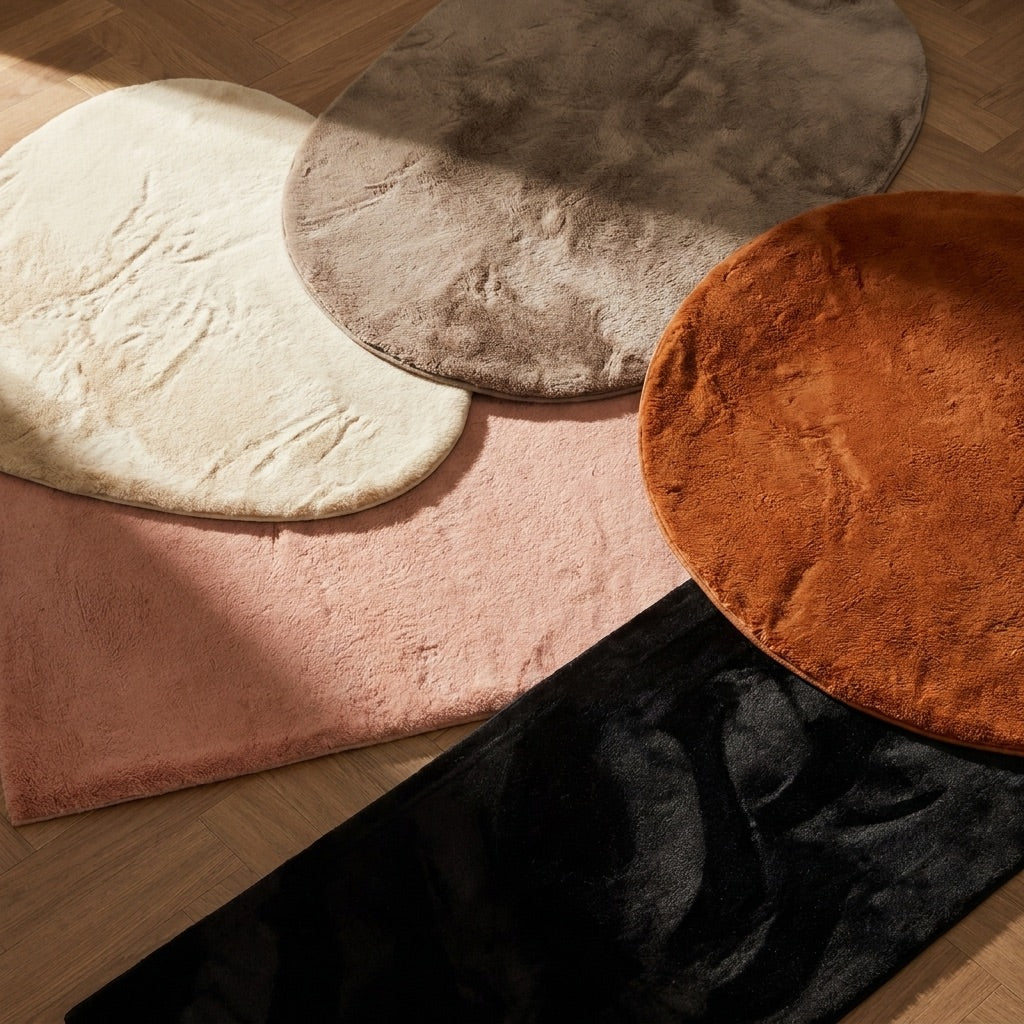 Miękki dywan z niskim włosiem – Cozy Ripple Creme