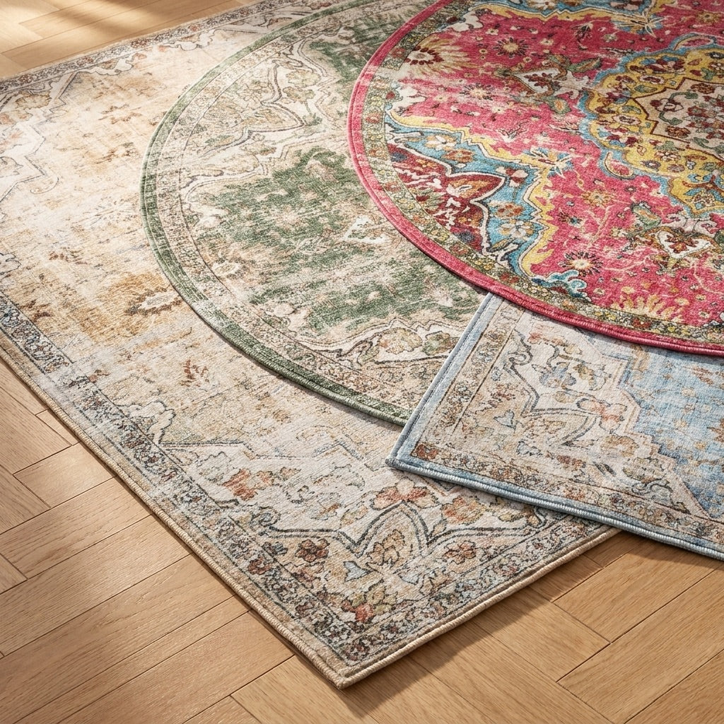 Oriental Rug - Leyla Medallion Light Blue