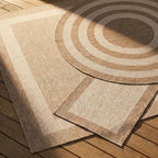 Balcony Rug - Sierra Border Beige/Cream