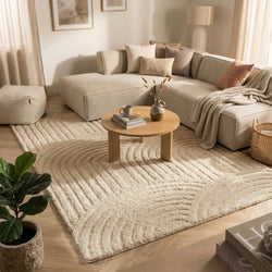 Scandinavian rug - Lova Arches Beige