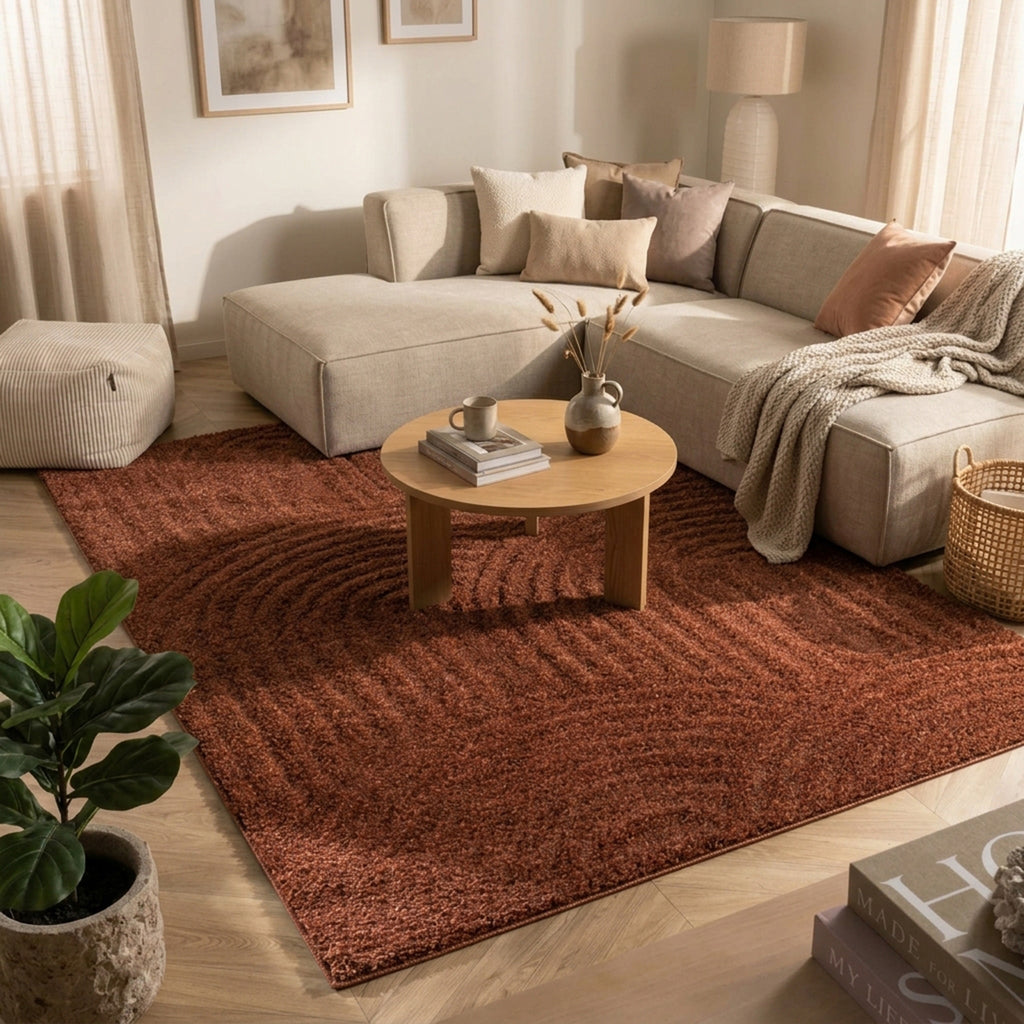 Scandinavian rug - Lova Arches Terra