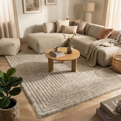 Scandinavian rug - Lova Frames Beige