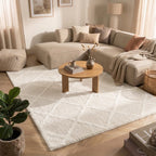 Scandinavian Rug - Lova Lines Cream