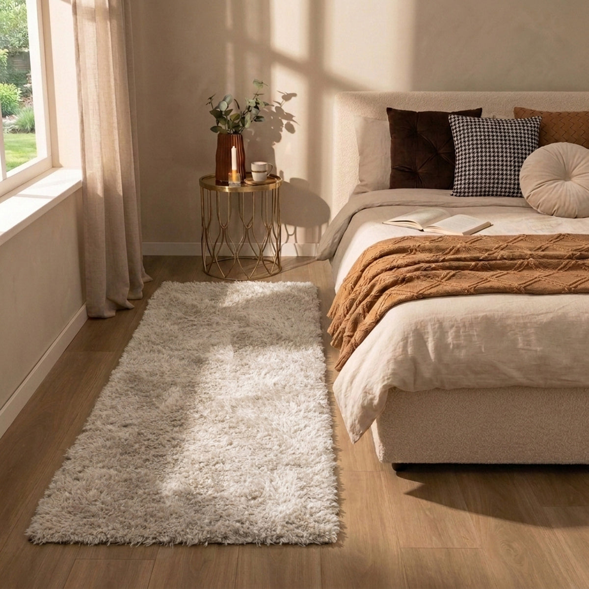 Washable Runner - Blaze Beige/Grey