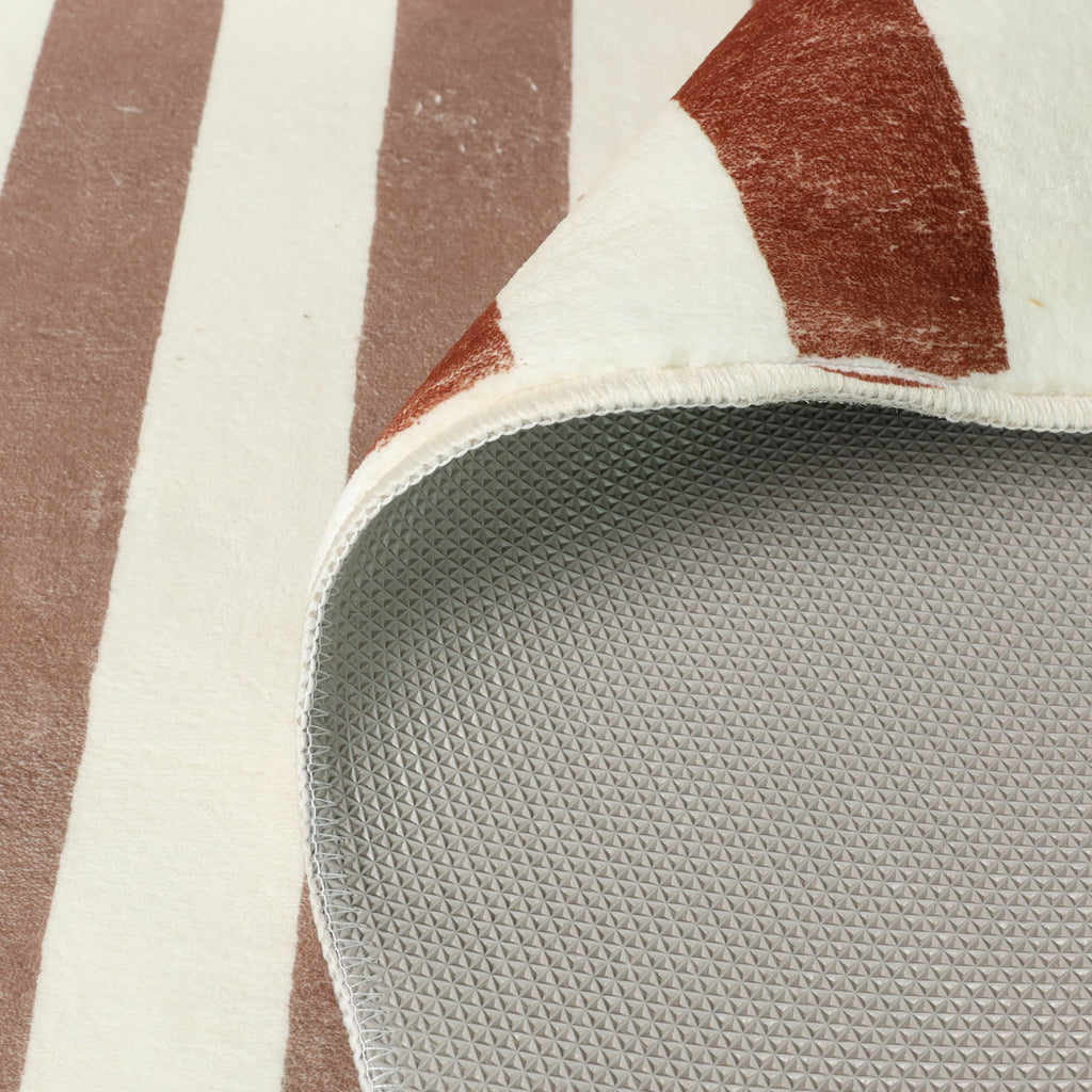 Washable children’s rug - Billy Blocks Terracotta