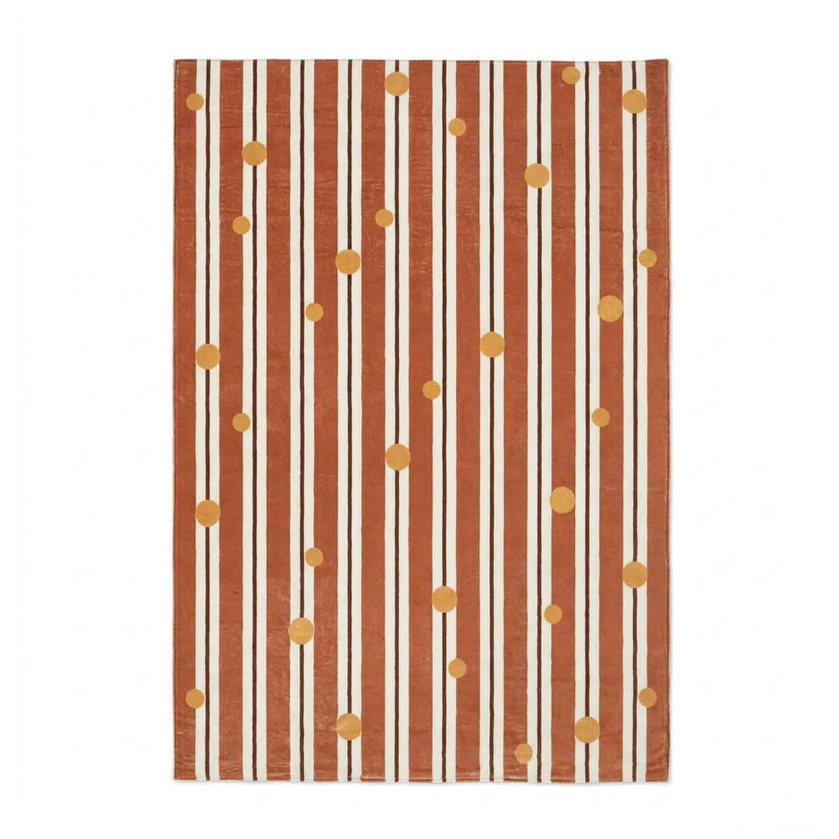 Washable children’s rug - Billy Dots Terracotta
