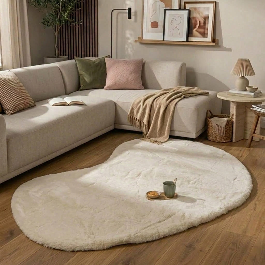 Soft High Pile Rug - Comfy Supreme Ripple Cream