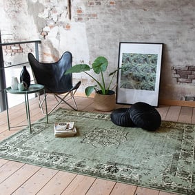 Dywan vintage - Wonder Zielony/Czarny