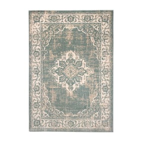Dywan vintage - Spring Medaillon Zielony/Kremowy - product
