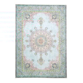 Dywan vintage - Lily Medallion Jasnoniebieski - product