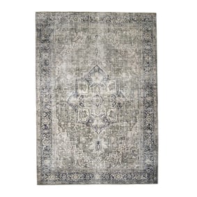 Dywan vintage - Lugan Zielony/Szary - product