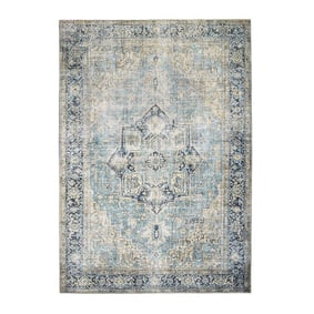 Dywan vintage - Lugan Jasnoniebieski - product