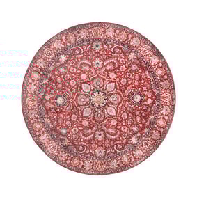 Dywan okrągły vintage - Imagine Medallion Czerwony - product