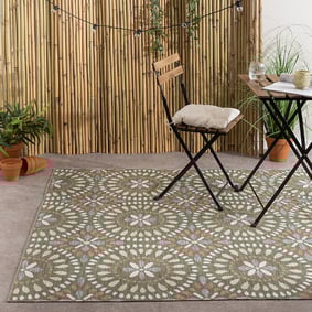 Dywan zewnętrzny - Ranch Mandala Zielony