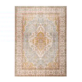 Dywan vintage - Thirza Medaillon Jasnoniebieski/Wielokolorowy - product