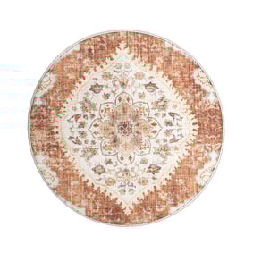 Dywan zewnętrzny vintage okrągły - Santo Mandala Terakota - product