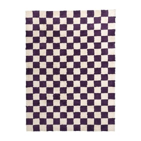 Dywan retro - Gambit Fioletowy/Biały - product