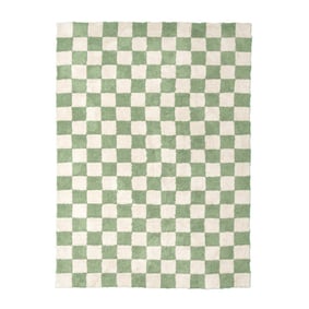 Dywan retro - Gambit Zielony/Biały - product