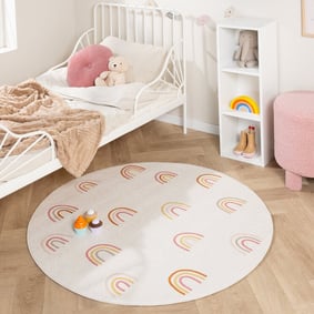 Dywan dziecięcy okrągły - Evi Rainbow Kolorowy