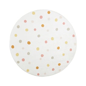 Dywan dziecięcy okrągły nadający się do prania - Evi Confetti Kolorowy - product