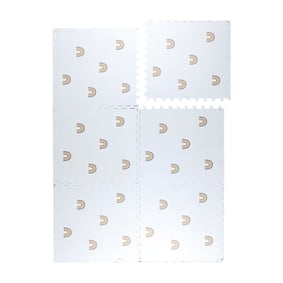 Mata piankowa puzzle - Alfie Rainbow Biała - product