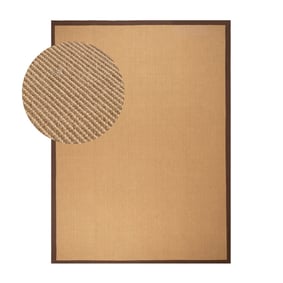 Dywan sizalowy - Tulum Border Brązowy - product