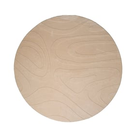 Dywan okrągły skandynawski - Charm Shapes Beżowy - product