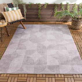 Dywan zewnętrzny abstrakcja - Groovy Tiles Szary