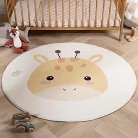 Dywan dziecięcy okrągły - Sammy Giraffe Żółty