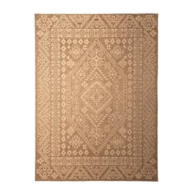 Dywan zewnętrzny - Mavi Medallion Brązowy/Kremowy - product