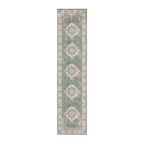 Chodnik vintage - Spring Medaillon Zielony/Kremowy - sfeer