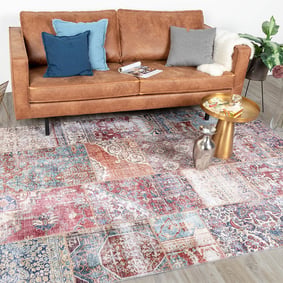 Dywan Patchwork - Azara Czerwony