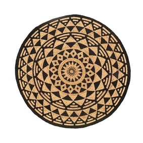 Dywan okrągły z juty - Henna Maya Naturalny - sfeer