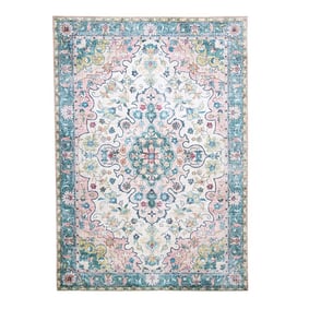 Dywan vintage - Lily Oriental Niebieski/Różowy - sfeer