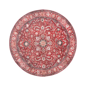 Dywan okrągły vintage - Imagine Medallion Czerwony - sfeer